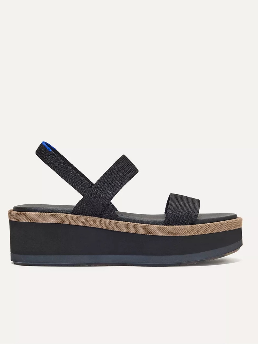 Rothy’s The Lightweight Wedge Sandal Black NWT
